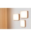 Cube Wall/Ceiling Lamp Oak/Walnut 16.5-50cm