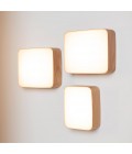 Cube Wall/Ceiling Lamp Oak/Walnut 16.5-50cm