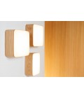 Cube Wall/Ceiling Lamp Oak/Walnut 16.5-50cm