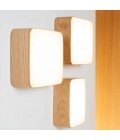 Cube Wall/Ceiling Lamp Oak/Walnut 16.5-50cm