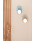 Dot 04 vägglampa vit/svart/ek/valnöt 25cm