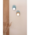 Dot 04 vägglampa vit/svart/ek/valnöt 25cm