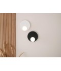 Dot 05 vägglampa vit/svart/ek/valnöt 25cm