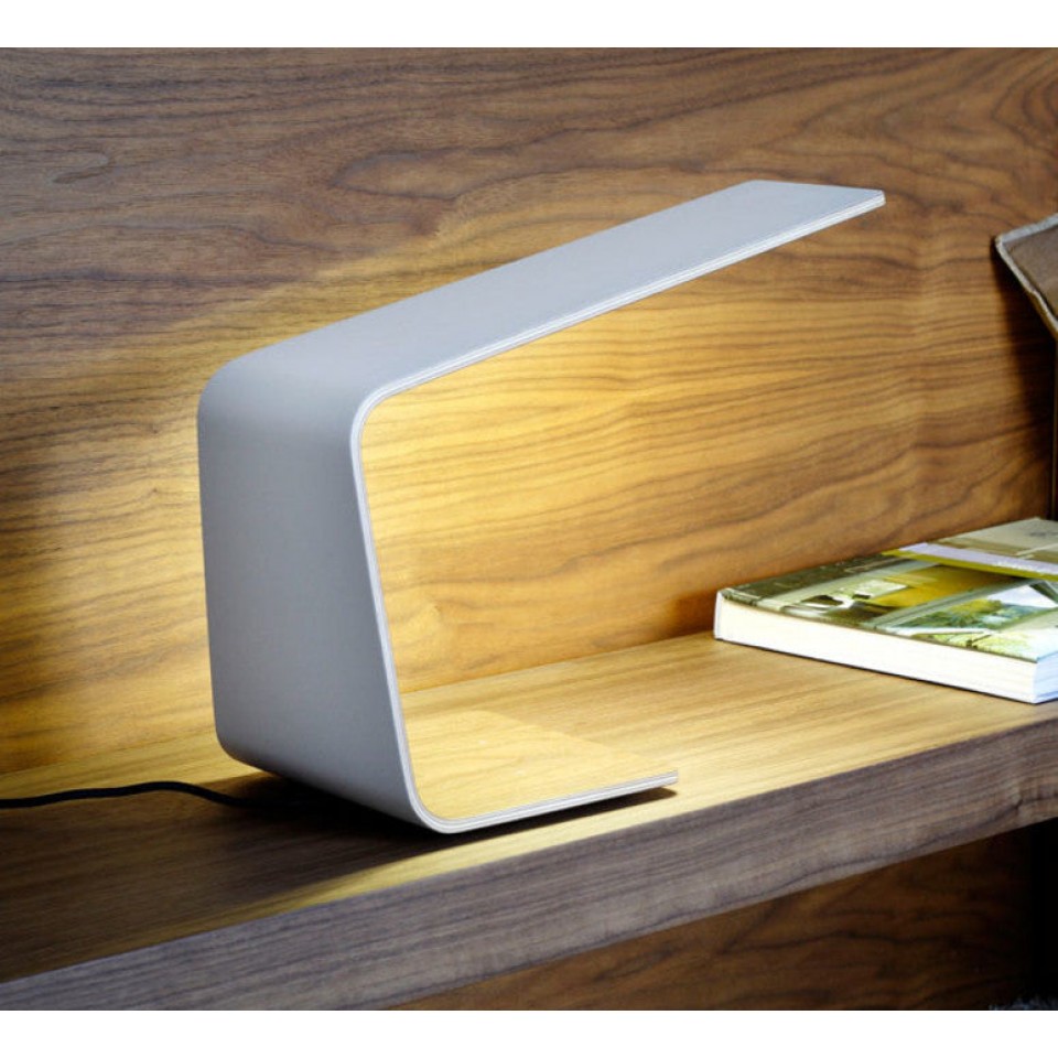 Led1 Desk Lamp Oak/Walnut/Birch 30cm