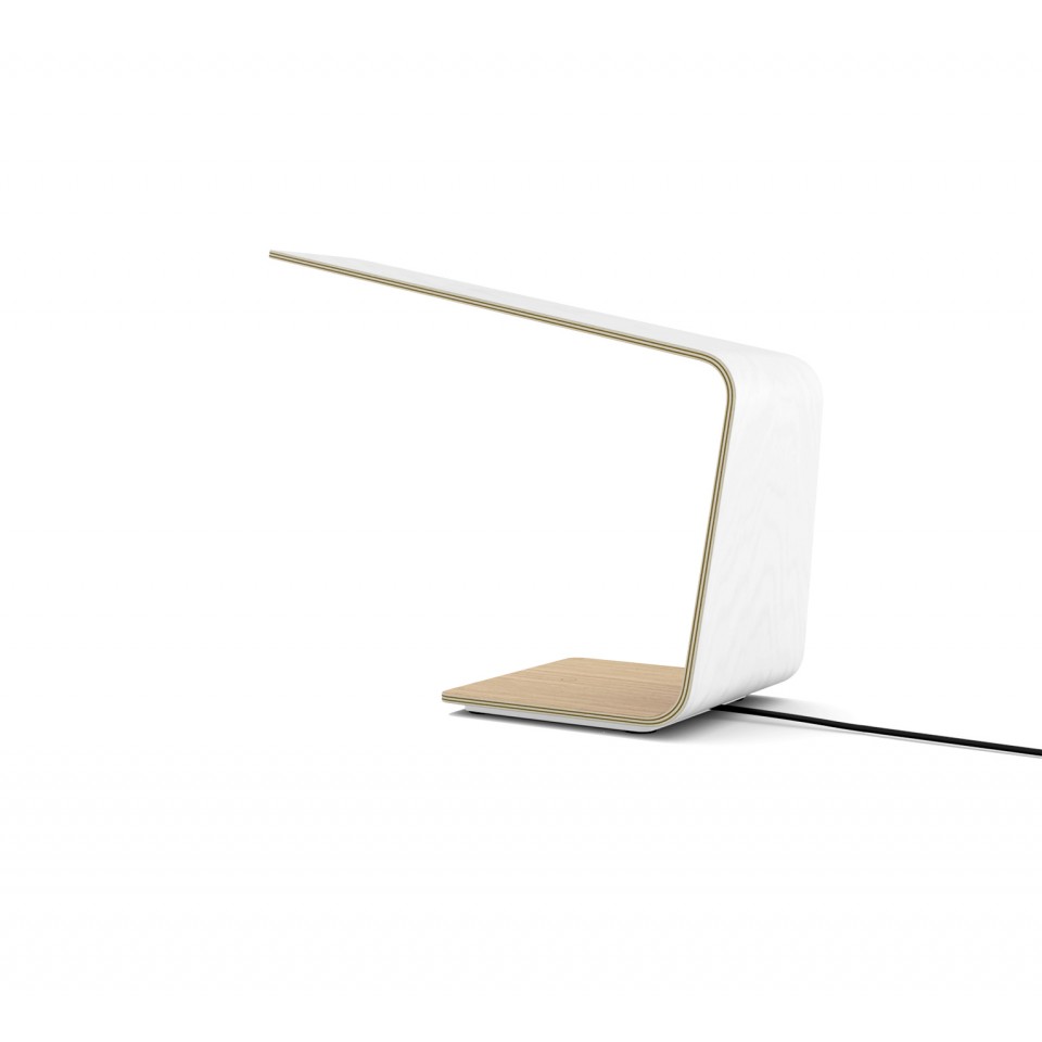 Led1 Desk Lamp Oak/Walnut/Birch 30cm