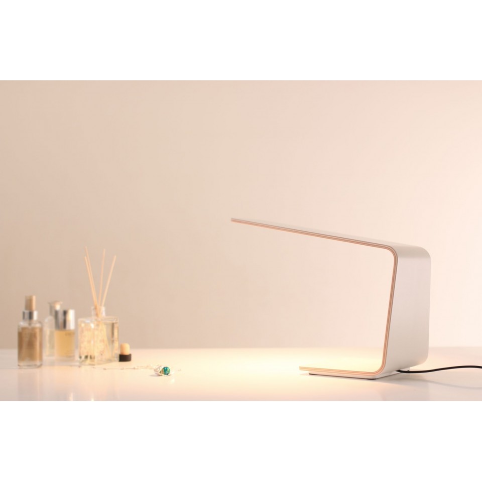 Led1 Desk Lamp Oak/Walnut/Birch 30cm