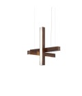 Led40 Cross Ceiling Lamp Oak/Walnut/Ash 40cm