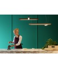 Led40 Shape T Ceiling Lamp Oak/Walnut/Ash 70cm