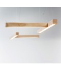 Led40 Shape T Ceiling Lamp Oak/Walnut/Ash 70cm