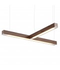 Led40 Shape T Ceiling Lamp Oak/Walnut/Ash 70cm