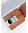 Led8 (QI) Desk Lamp Oak/Walnut/Birch 54.5cm