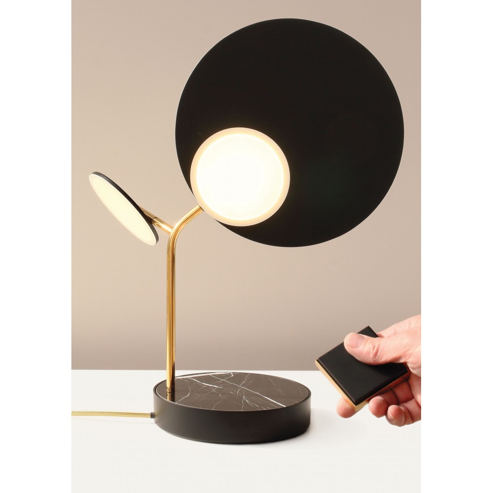 Ballon Table Lamp Black/White/Oak/Walnut 43cm