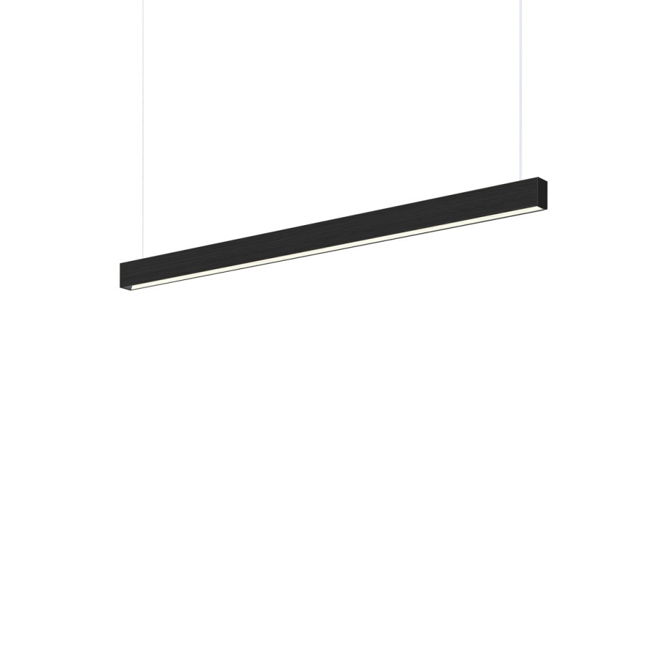 Square Ceiling Lamp Oak/Walnut/Black 104-164cm