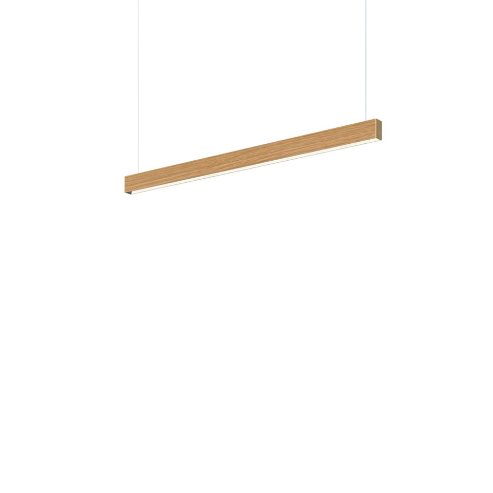 Square Ceiling Lamp Oak/Walnut/Black 104-164cm