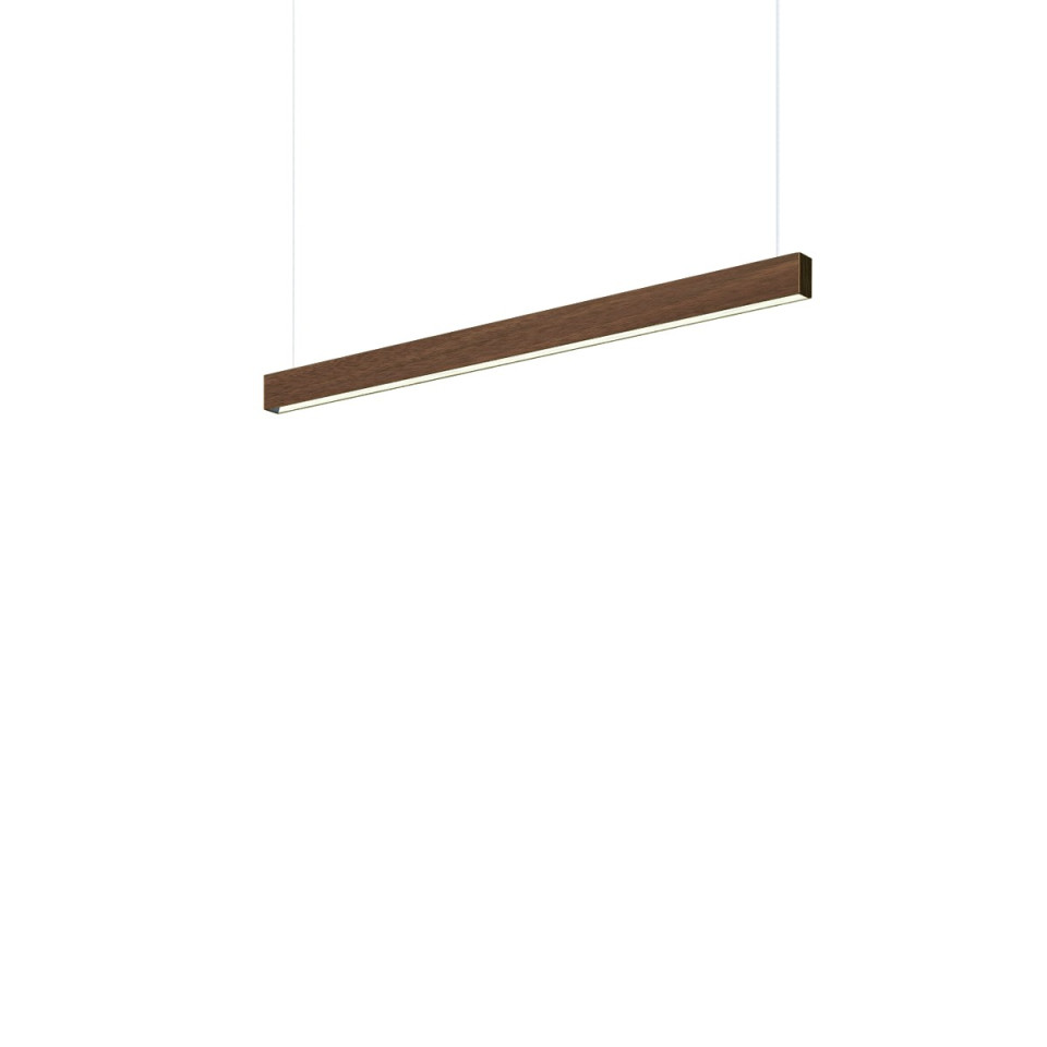 Square Ceiling Lamp Oak/Walnut/Black 104-164cm