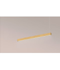 Square Ceiling Lamp Oak/Walnut/Black 104-164cm