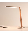 Swan (QI) Desk Lamp Oak/Walnut 55cm