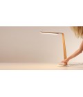 Swan (QI) Desk Lamp Oak/Walnut 55cm