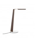 Swan (QI) Desk Lamp Oak/Walnut 55cm