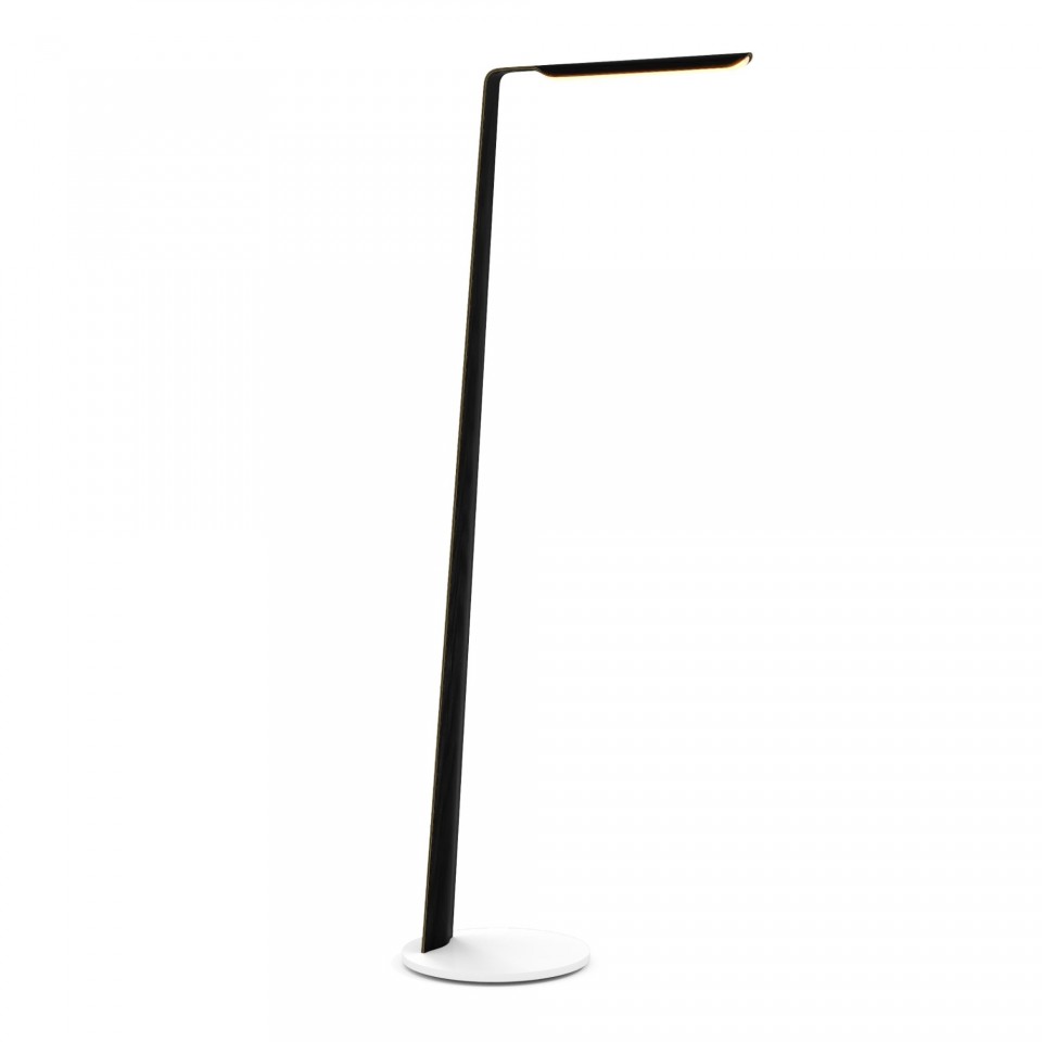 Swan golvlampa ek/valnöt 135cm