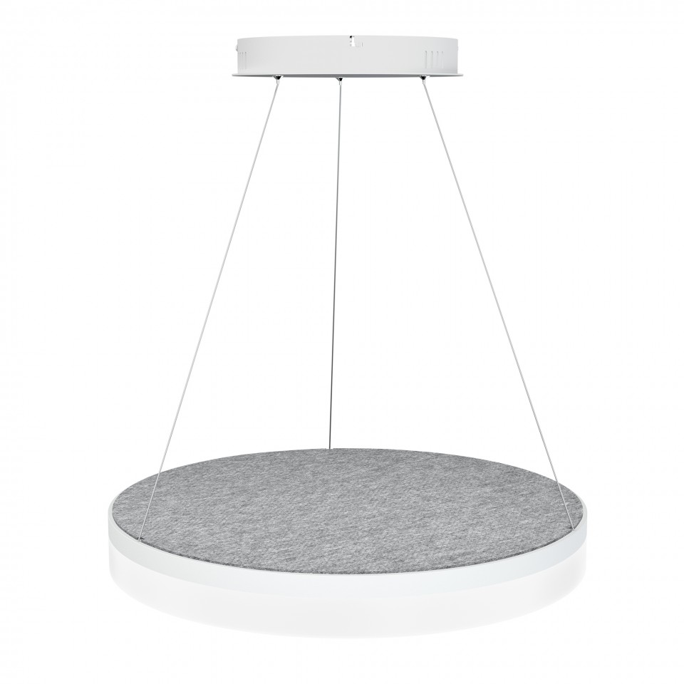 Acoustic Circulo akustisk taklampa 3000k ljusgrå 60cm