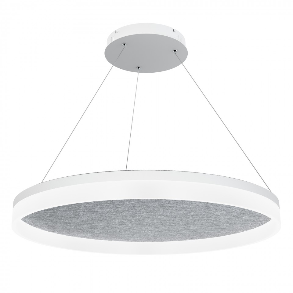 Acoustic Circulo acoustic ceiling light 3000k light grey 80cm