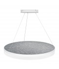 Acoustic Circulo acoustic ceiling light 3000k light grey 80cm