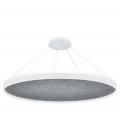 Acoustic Circulo acoustic ceiling light 3000k light grey 120cm