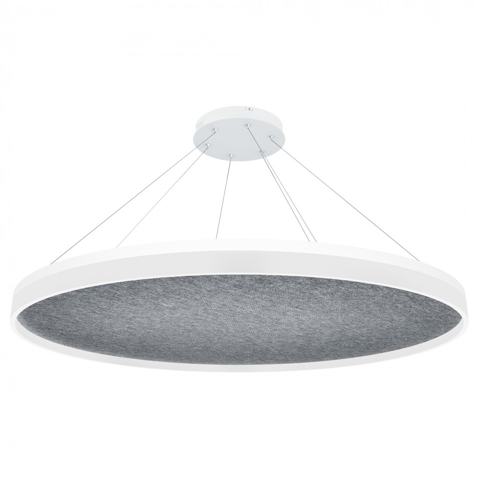 Acoustic Circulo acoustic ceiling light 3000k light grey 120cm