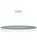 Acoustic Circulo acoustic ceiling light 3000k light grey 120cm