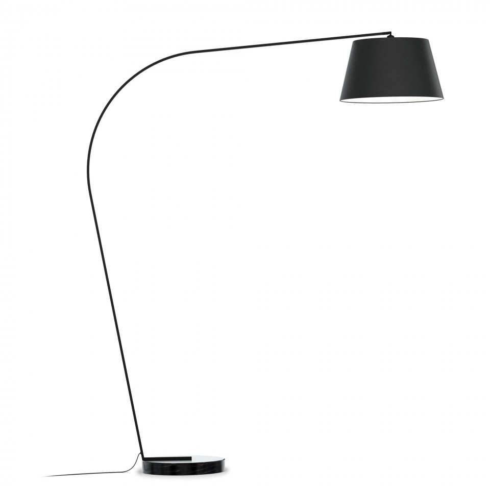 Curve golvlampa svart 180cm