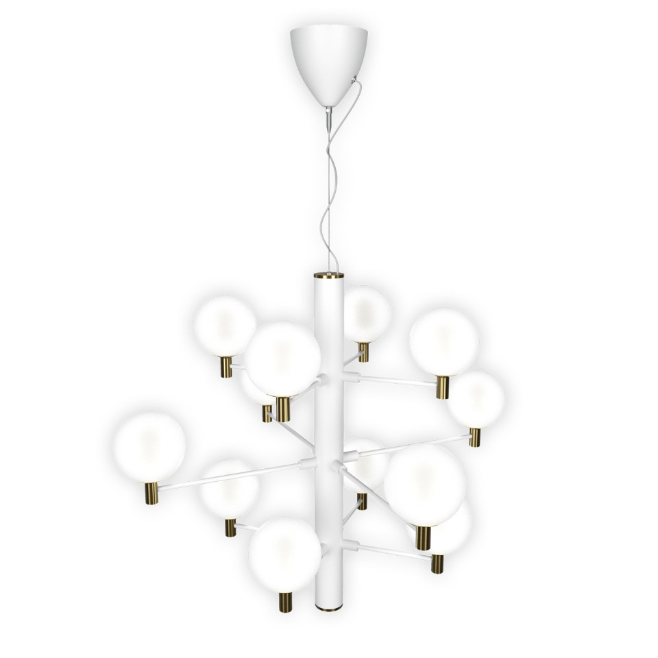 Jubileum Chandelier White 70cm