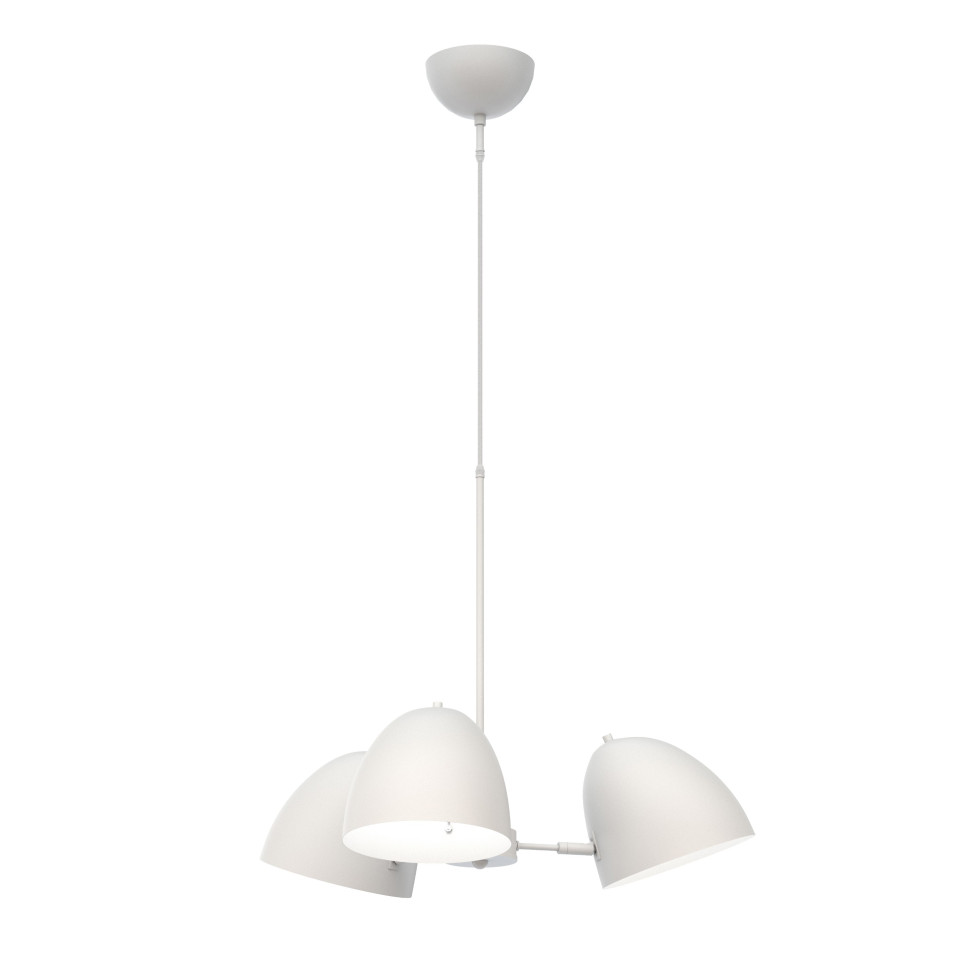 Plaza Chandelier Matt White 78cm