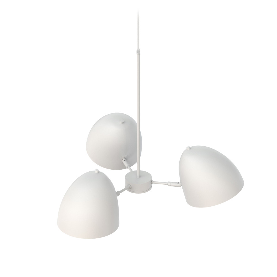 Plaza Chandelier Matt White 78cm