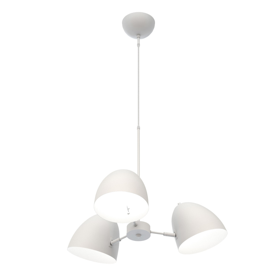 Plaza Chandelier Matt White 78cm