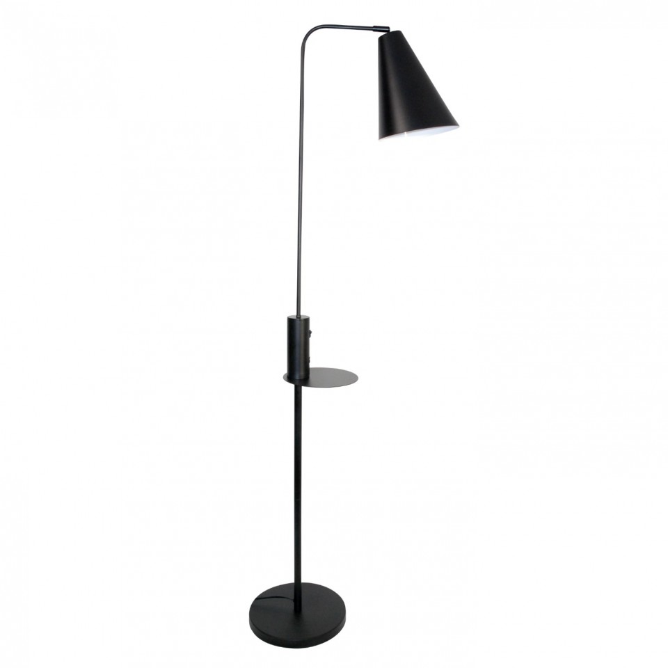 Vigo USB golvlampa matt svart 160cm