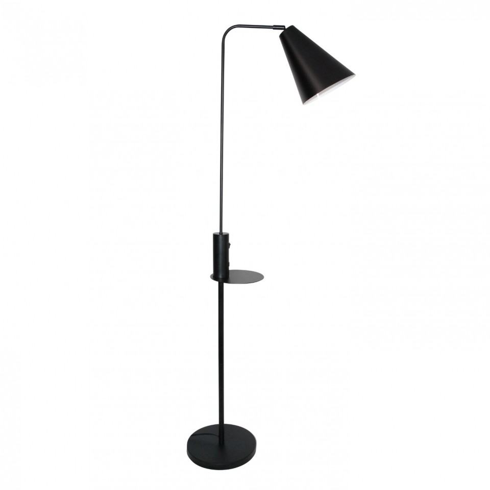 Vigo USB golvlampa matt svart 160cm