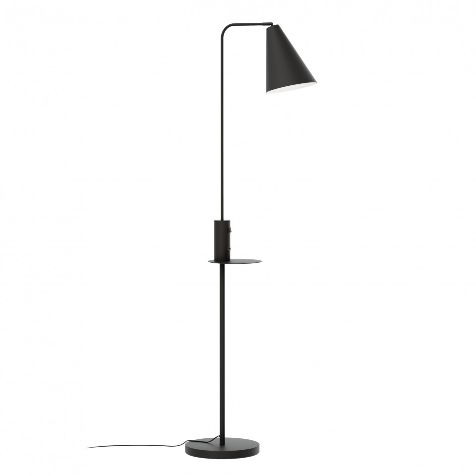 Vigo USB golvlampa matt svart 160cm