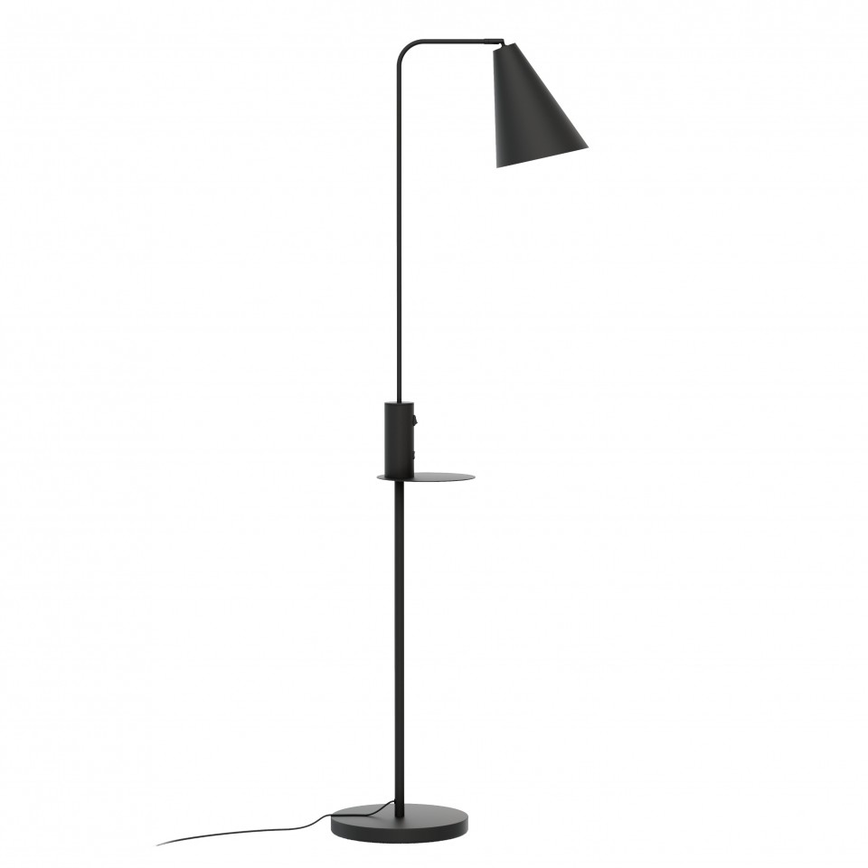 Vigo USB golvlampa matt svart 160cm