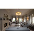 Allure 10-12 ljus bohemia kristallkrona guld/silver 70-100 cm