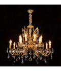 Avior 5-18 Light Bohemia Crystal Chandelier Gold/Silver 50-91cm