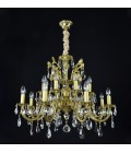 Avior 5-18 Light Bohemia Crystal Chandelier Gold/Silver 50-91cm