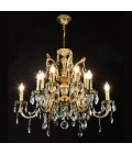 Avior 5-18 Light Bohemia Crystal Chandelier Gold/Silver 50-91cm