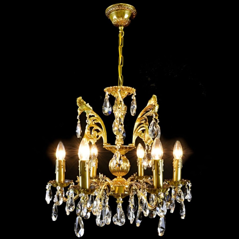 Avior 5-18 Light Bohemia Crystal Chandelier Gold/Silver 50-91cm