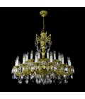 Avior 5-18 Light Bohemia Crystal Chandelier Gold/Silver 50-91cm