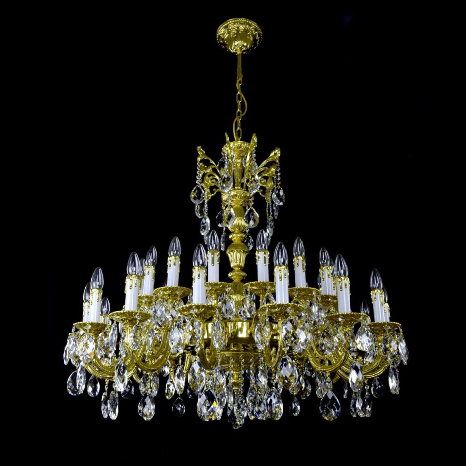 Avior 5-18 Light Bohemia Crystal Chandelier Gold/Silver 50-91cm