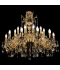 Avior 5-18 Light Bohemia Crystal Chandelier Gold/Silver 50-91cm