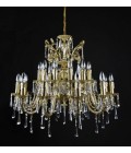 Avior 5-18 Light Bohemia Crystal Chandelier Gold/Silver 50-91cm