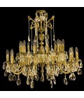 Avior 5-18 Light Bohemia Crystal Chandelier Gold/Silver 50-91cm