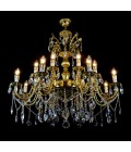 Avior 5-18 Light Bohemia Crystal Chandelier Gold/Silver 50-91cm